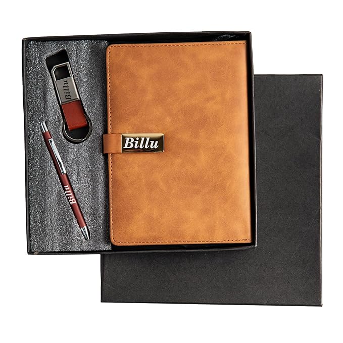Personalized Men's Gift Hamper Set – Pen, Keychain & Diary – detail 5