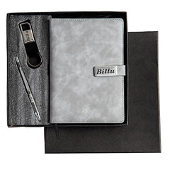 Personalized Men's Gift Hamper Set – Pen, Keychain & Diary – detail 6