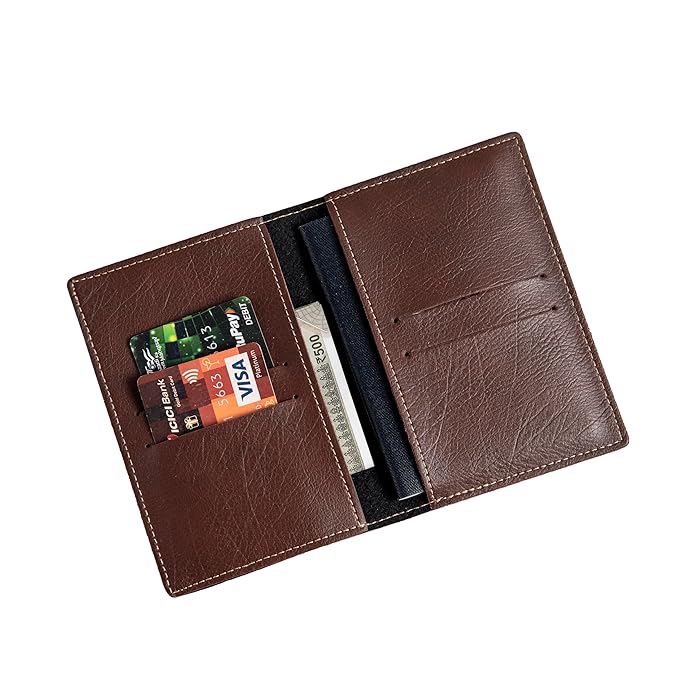 Your Name Customized Leather Unisex Passport Holder, Sunglasses Cover and Men's Wallet with Key Chain, Gifts, Personalized Gifts (Combo - 03)