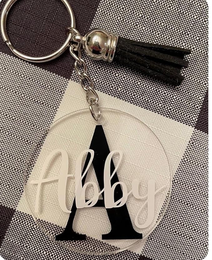 Personalized Acrylic Keychain with Custom Name Engraving Gift For Love frind, love one