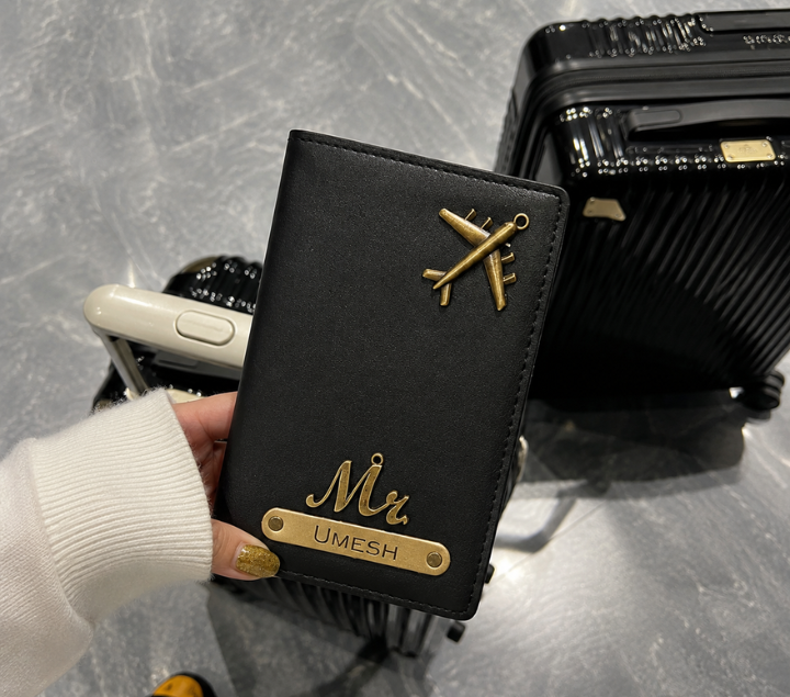 Personalized Passport Cover – Custom Name, Assorted Colours