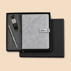 Personalized Men's Gift Hamper Set – Pen, Keychain & Diary