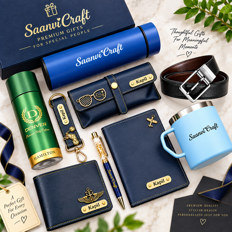 Personalized Men's Gift Hamper Set – Everyday Essentials Combo