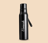 Personalized 500ml Steel Water Bottle – Custom Name Print, Classic Edition