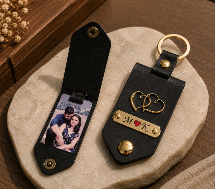 Personalized Photo Keychain – Carry What Matters, Assorted Colours