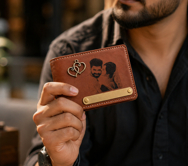 Personalized Leather Wallet – Custom Name Men's Wallet