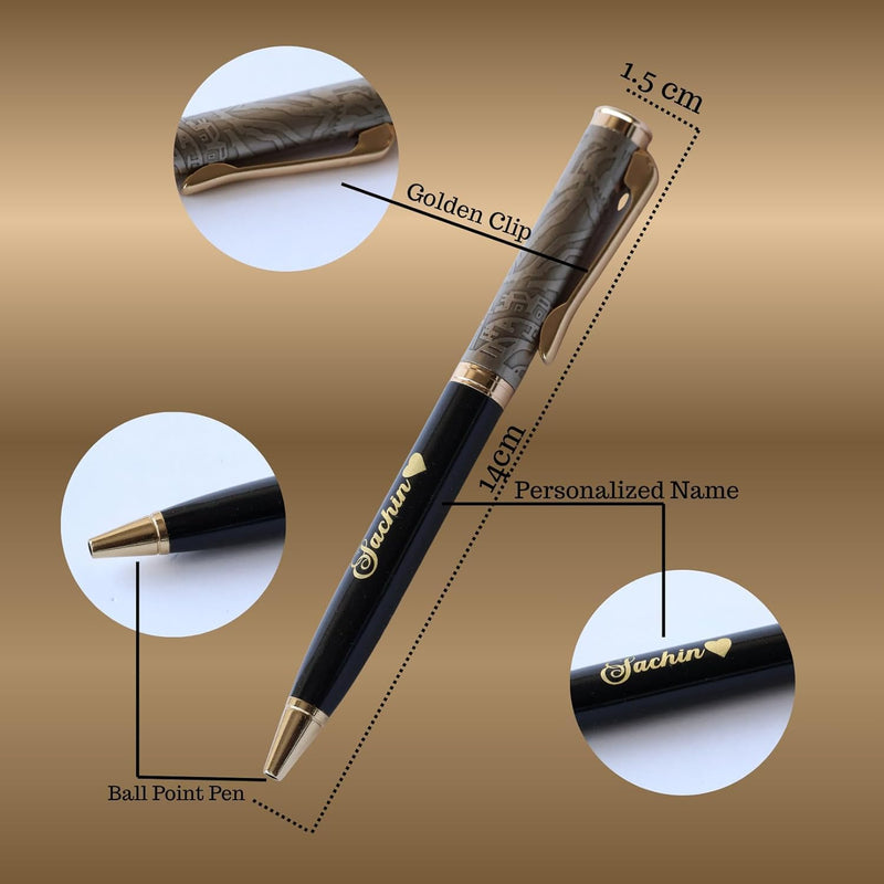 Personalized Black & Gold Luxury Ballpoint Pen