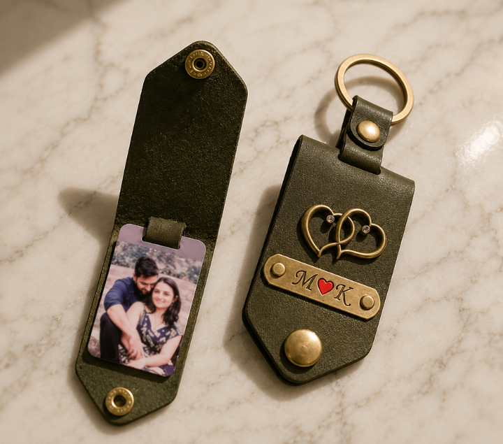 Personalized Photo Keychain – Carry What Matters, Assorted Colours