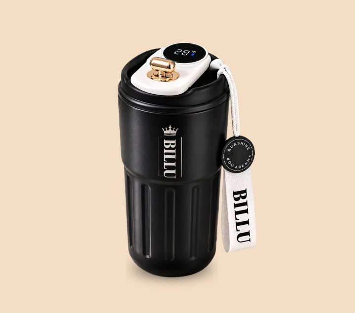 Personalized Electric Self-Stirring Mug with Digital Temperature Display
