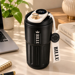 Personalized Electric Self-Stirring Mug with Digital Temperature Display
