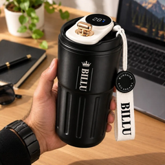 Personalized Electric Self-Stirring Mug with Digital Temperature Display
