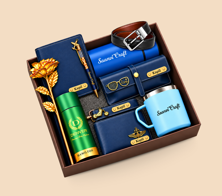 Personalized Men's Gift Hamper Set – Everyday Essentials Combo