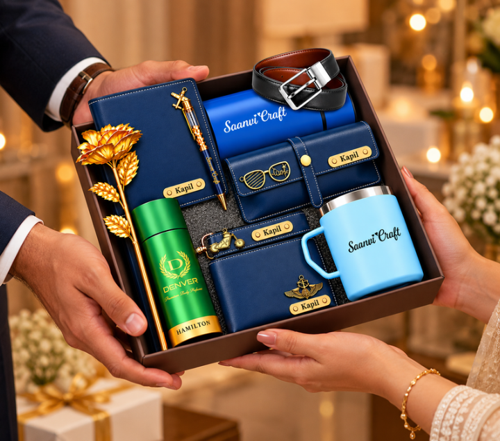Personalized Men's Gift Hamper Set – Everyday Essentials Combo