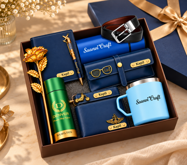 Personalized Men's Gift Hamper Set – Everyday Essentials Combo