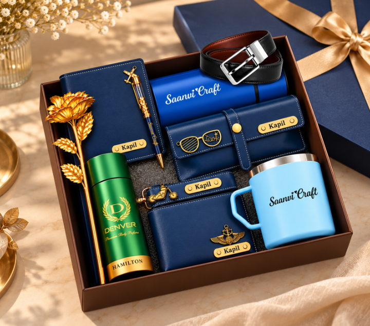 Personalized Men's Gift Hamper Set – Everyday Essentials Combo