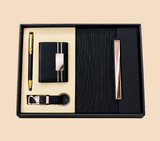 Premium Black Executive Gift Set with Notebook, Pen, Keychain & Organizer