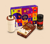 Premium Diwali Gift Hamper with Coffee, Travel Mug & Almond Brittle