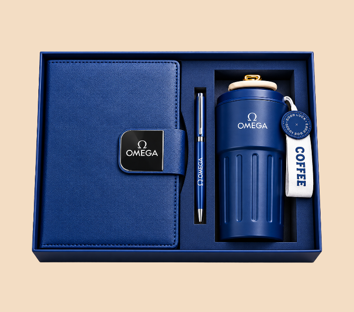 Premium Executive Coffee Gift Set with Thermal PU Notebook & Temperature Display Flask – 460ml